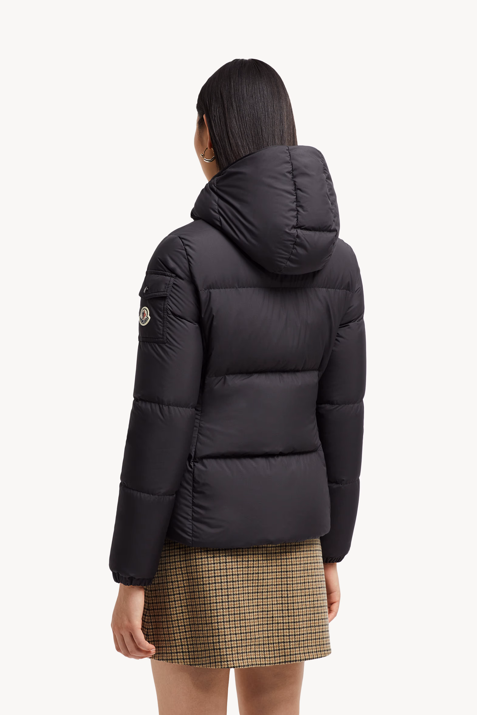 Doudoune courte à capuche Fourmines Noir Moncler 5